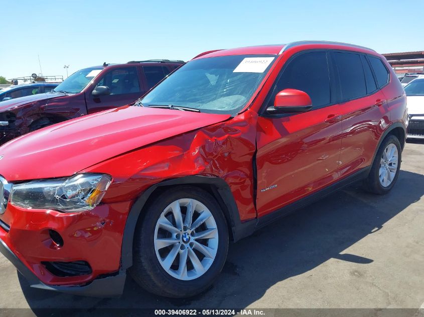 2017 BMW X3 Sdrive28I VIN: 5UXWZ7C30H0V91777 Lot: 39406922