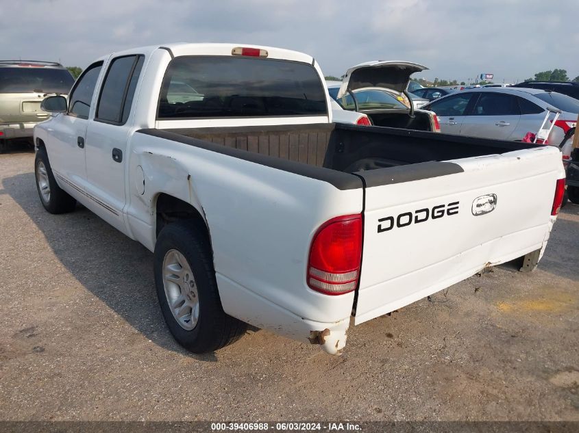 2001 Dodge Dakota Slt/Sport VIN: 1B7GL2AN31S102863 Lot: 39406988