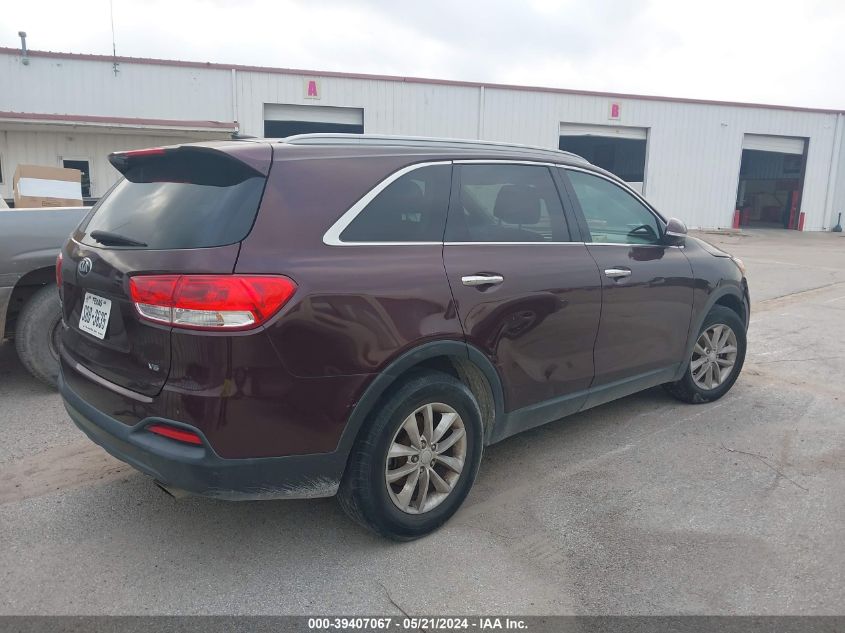 2017 Kia Sorento 3.3L Lx VIN: 5XYPG4A51HG224587 Lot: 39407067