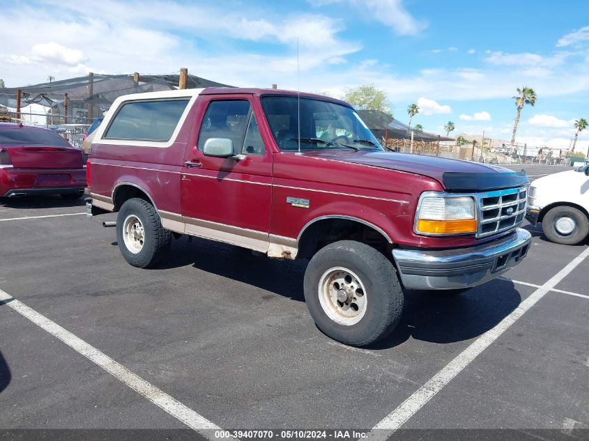 1996 Ford Bronco U100 VIN: 1FMEU15HXTLB67916 Lot: 39407070