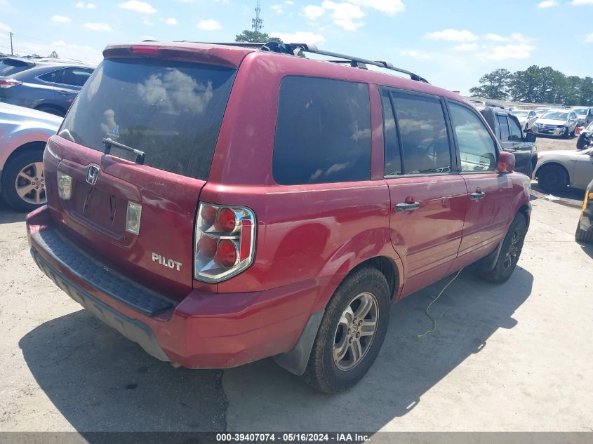 2005 Honda Pilot Ex-L VIN: 5FNYF185X5B067754 Lot: 39407074