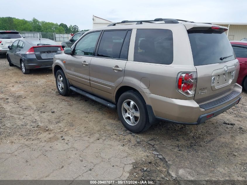 2007 Honda Pilot Ex-L VIN: 5FNYF28537B009042 Lot: 39407077