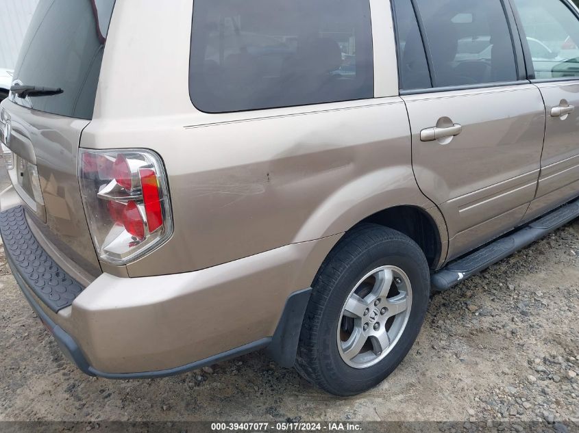 2007 Honda Pilot Ex-L VIN: 5FNYF28537B009042 Lot: 39407077