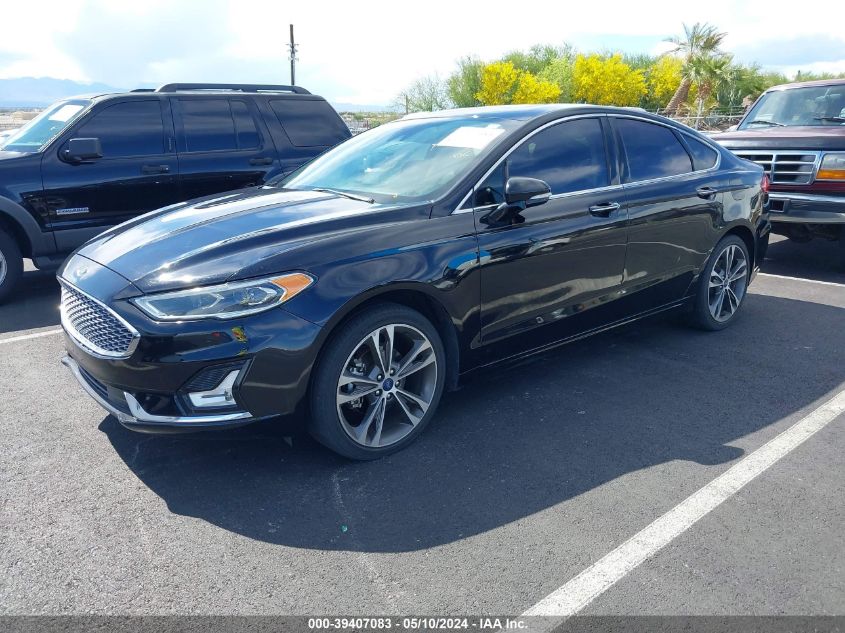 2019 Ford Fusion Titanium VIN: 3FA6P0D99KR207039 Lot: 39407083