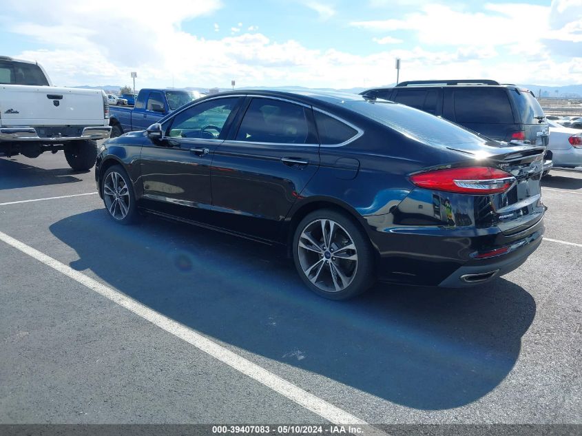 2019 Ford Fusion Titanium VIN: 3FA6P0D99KR207039 Lot: 39407083