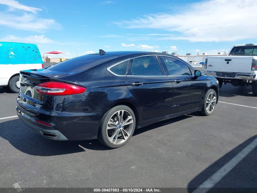 2019 Ford Fusion Titanium VIN: 3FA6P0D99KR207039 Lot: 39407083