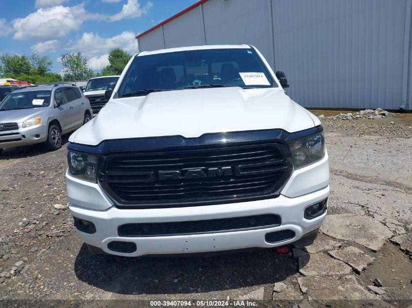 2021 Ram 1500 Big Horn Quad Cab 4X4 6'4 Box VIN: 1C6SRFBT8MN618532 Lot: 39407094