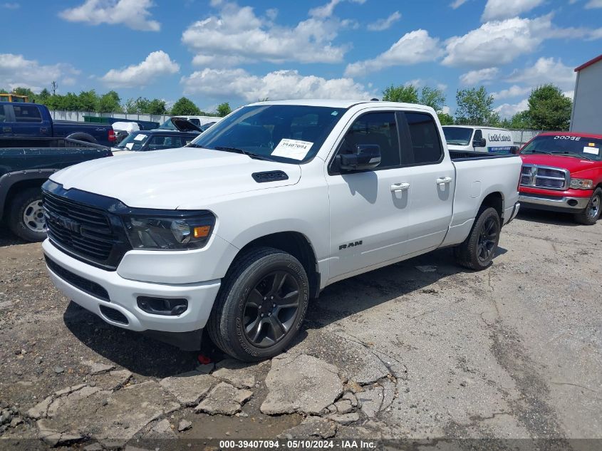 2021 Ram 1500 Big Horn Quad Cab 4X4 6'4 Box VIN: 1C6SRFBT8MN618532 Lot: 39407094