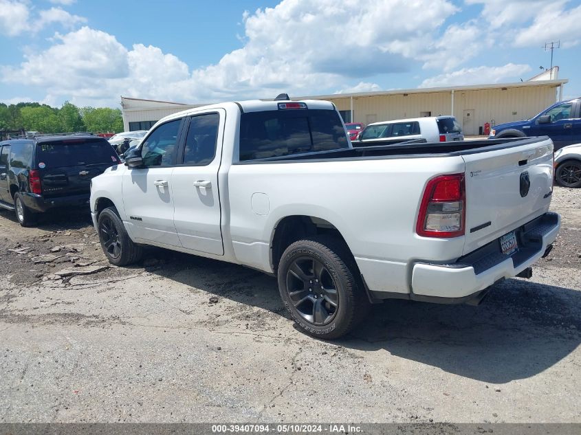 2021 Ram 1500 Big Horn Quad Cab 4X4 6'4 Box VIN: 1C6SRFBT8MN618532 Lot: 39407094