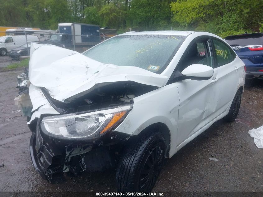 2016 Hyundai Accent Se VIN: KMHCT4AE3GU952835 Lot: 39407149