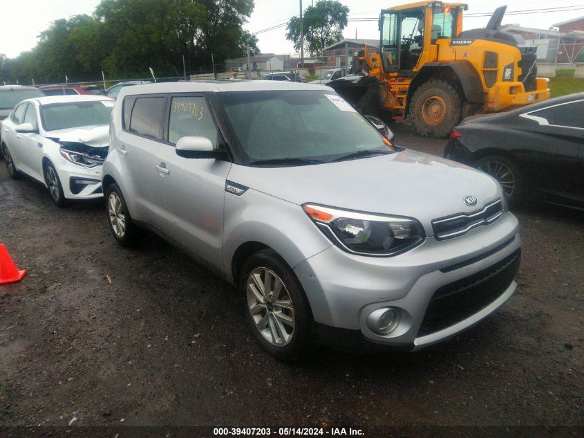 2018 Kia Soul + VIN: KNDJP3A54J7591843 Lot: 39407203