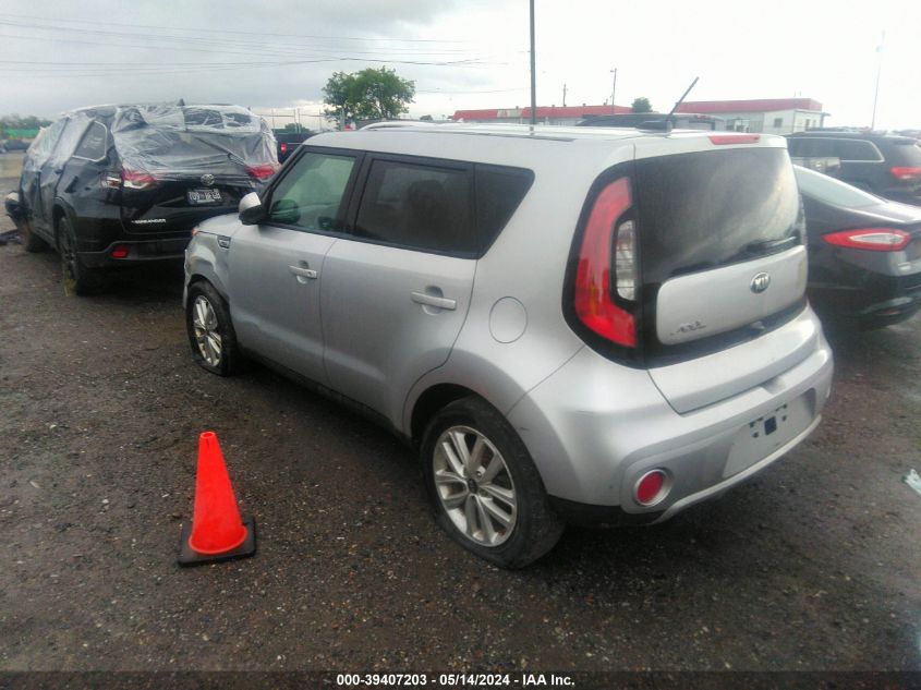 2018 Kia Soul + VIN: KNDJP3A54J7591843 Lot: 39407203