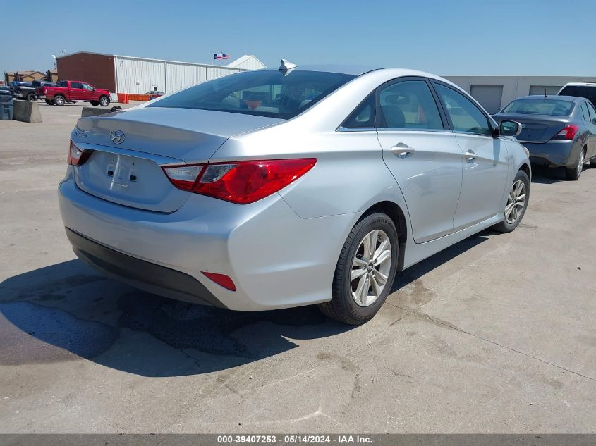 2014 Hyundai Sonata Gls VIN: 5NPEB4AC4EH843922 Lot: 39407253