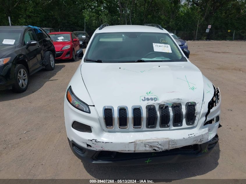 2015 Jeep Cherokee Sport VIN: 1C4PJMAB6FW764136 Lot: 39407268