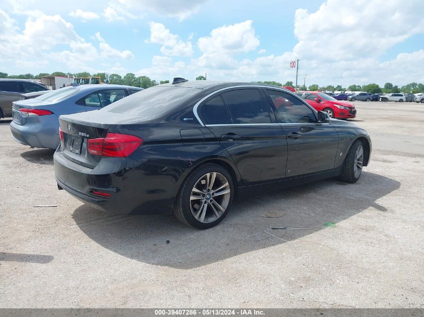 2017 BMW 330E Iperformance VIN: WBA8E1C31HA158950 Lot: 39407286