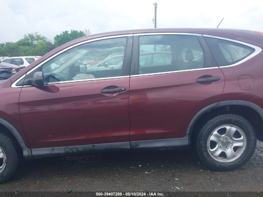 2013 Honda Cr-V Lx VIN: 5J6RM3H35DL025163 Lot: 39407289