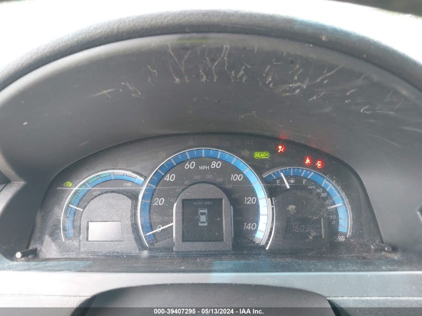 2013 Toyota Camry Hybrid Xle VIN: 4T1BD1FK6DU072780 Lot: 39407295