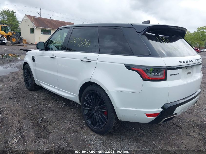 VIN SALWV2SV3JA698480 2018 LAND ROVER RANGE ROVER SPORT HSE DYNAMIC