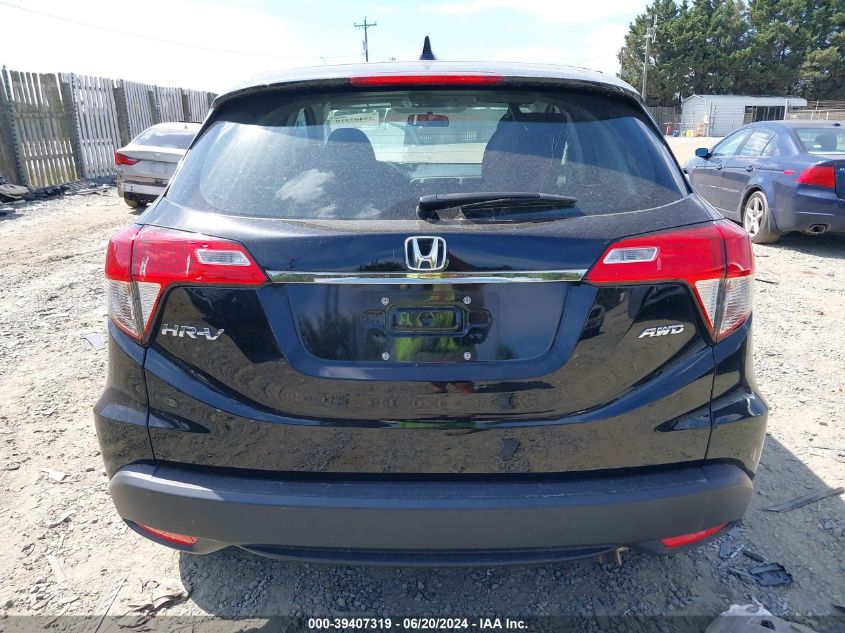 2022 Honda Hr-V Awd Lx VIN: 3CZRU6H30NM735685 Lot: 39407319