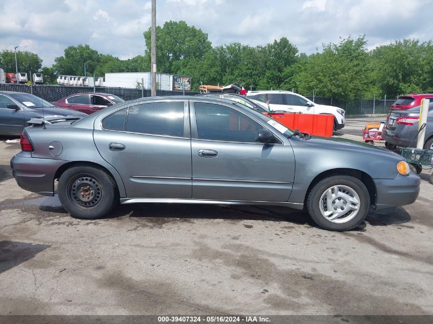 2005 Pontiac Grand Am Se VIN: 1G2NE52F95M249570 Lot: 39407324