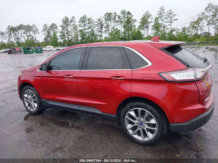 2017 Ford Edge Titanium VIN: 2FMPK3K89HBC52302 Lot: 39407344