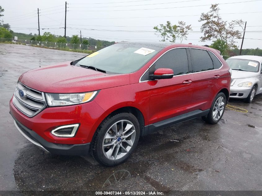 2017 Ford Edge Titanium VIN: 2FMPK3K89HBC52302 Lot: 39407344