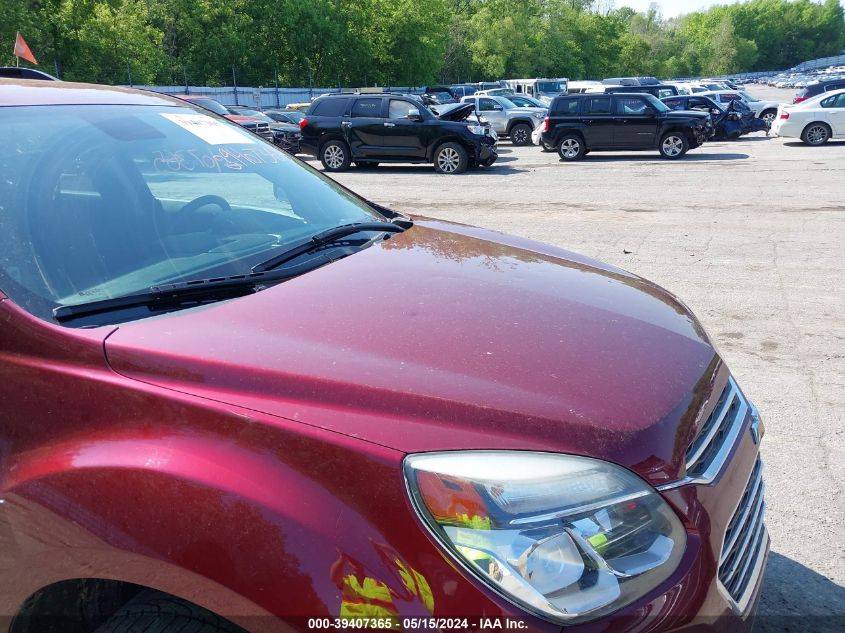 2016 Chevrolet Equinox Lt VIN: 2GNALCEKXG6287511 Lot: 39407365