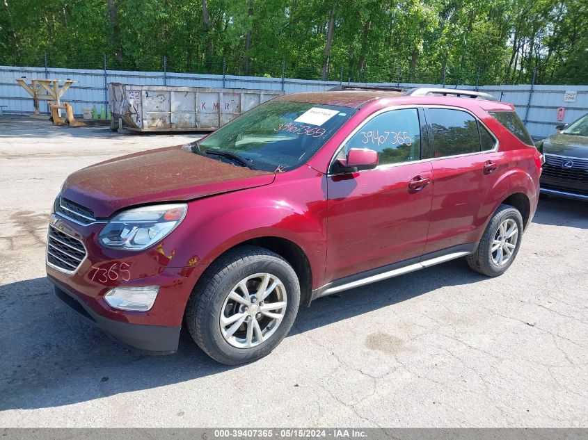 2016 Chevrolet Equinox Lt VIN: 2GNALCEKXG6287511 Lot: 39407365