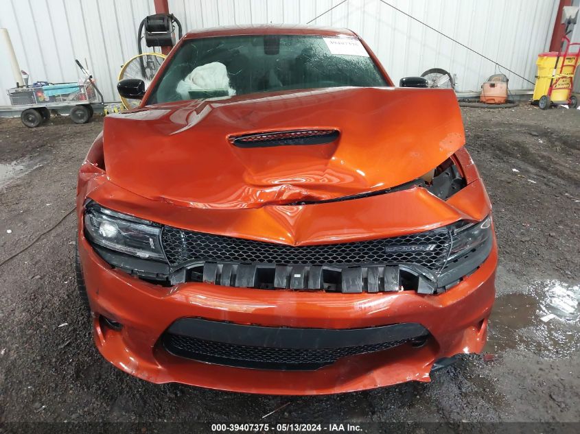 2022 Dodge Charger Gt Rwd VIN: 2C3CDXHG0NH129973 Lot: 39407375