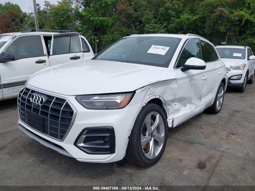 VIN WA1BAAFY4M2107193 2021 AUDI Q5 PREMIUM PLUS 45 TFSI QUATTRO S TRONIC