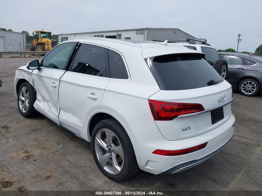 2021 Audi Q5 Premium Plus 45 Tfsi Quattro S Tronic VIN: WA1BAAFY4M2107193 Lot: 39407386