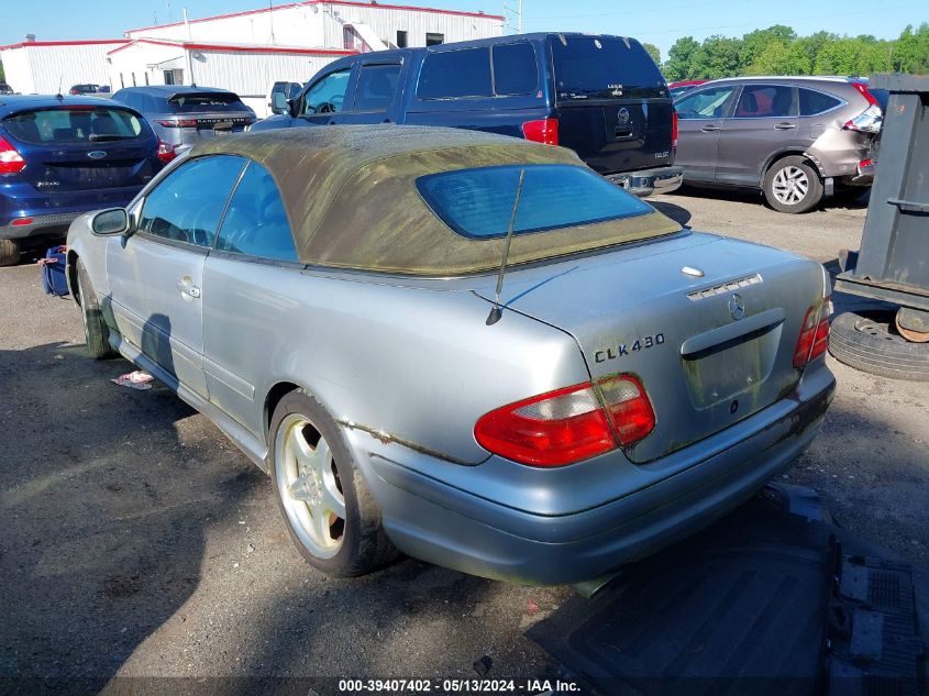 2002 Mercedes-Benz Clk 430 VIN: WDBLK70G42T104231 Lot: 39407402