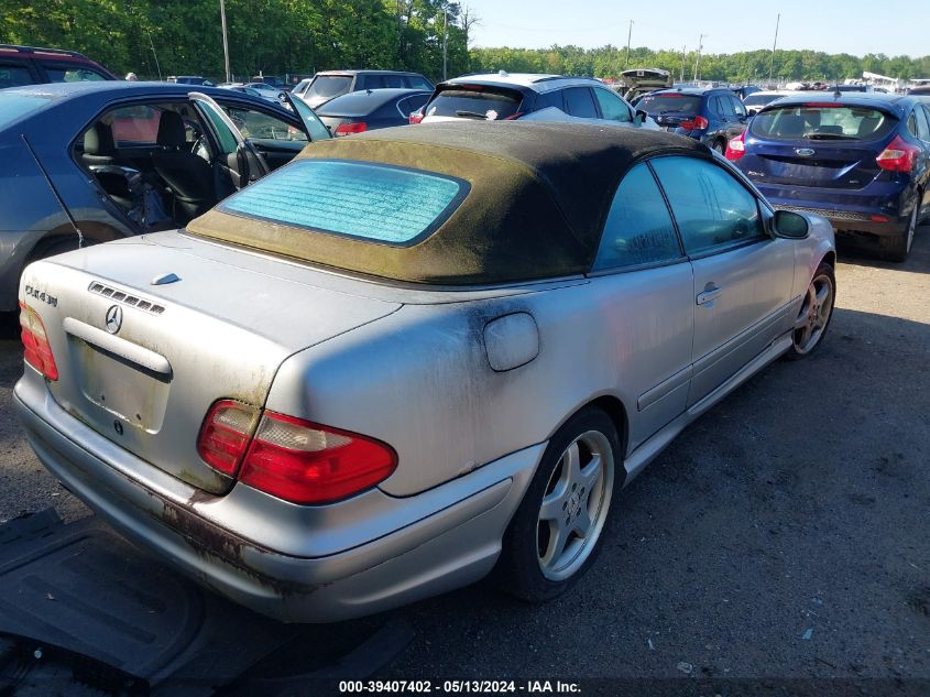 2002 Mercedes-Benz Clk 430 VIN: WDBLK70G42T104231 Lot: 39407402