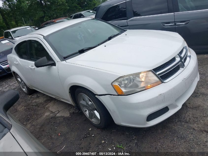 2014 Dodge Avenger Se VIN: 1C3CDZAG2EN132483 Lot: 40280315