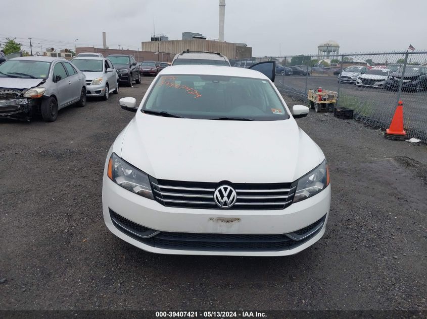 2013 Volkswagen Passat S VIN: 1VWAP7A38DC095569 Lot: 39407421