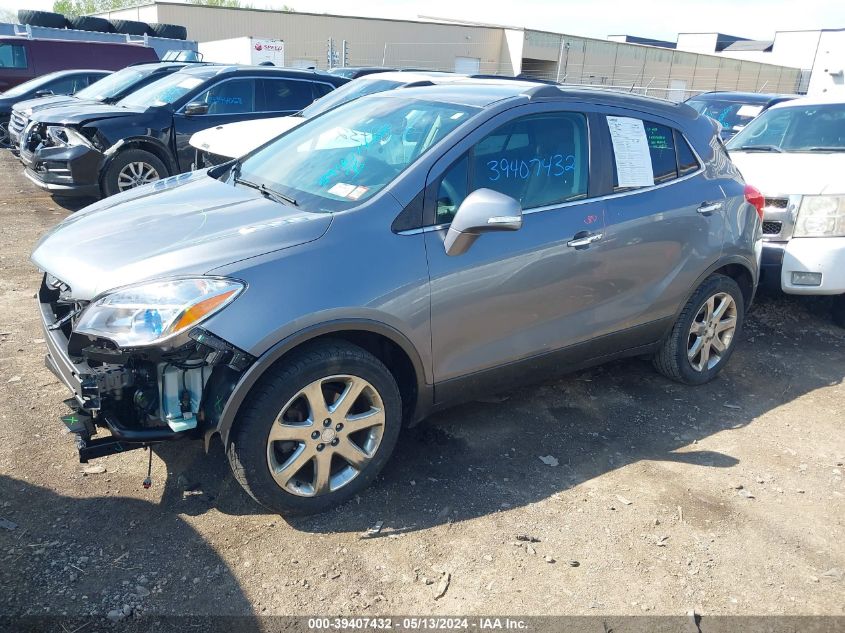 2014 Buick Encore Leather VIN: KL4CJCSB0EB579796 Lot: 39407432