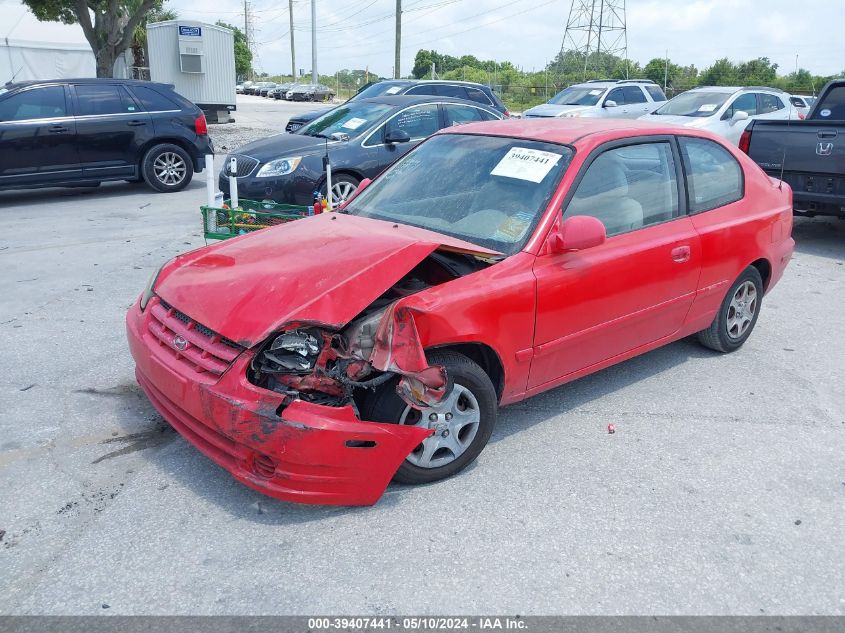 2005 Hyundai Accent Gls/Gt VIN: KMHCG35C25U358726 Lot: 39407441