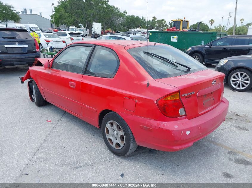 2005 Hyundai Accent Gls/Gt VIN: KMHCG35C25U358726 Lot: 39407441