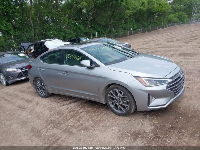 2020 Hyundai Elantra Limited VIN: 5NPD84LF7LH619297 Lot: 39407480