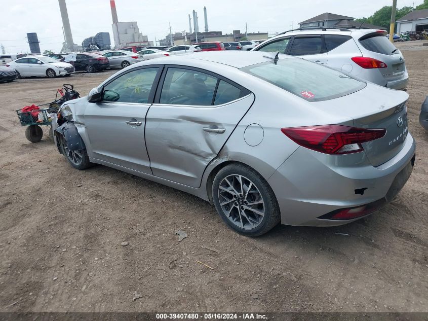 2020 Hyundai Elantra Limited VIN: 5NPD84LF7LH619297 Lot: 39407480