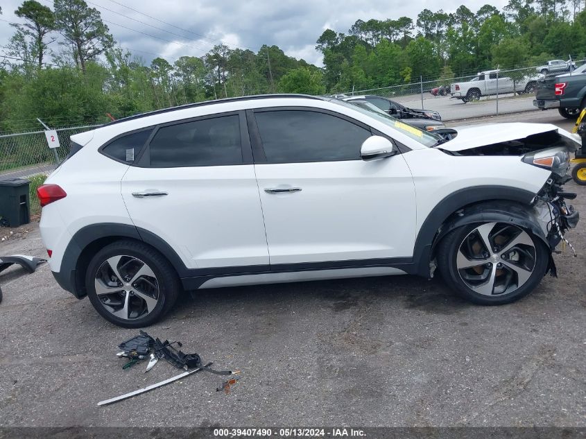 2018 Hyundai Tucson Limited VIN: KM8J33A20JU762036 Lot: 39407490