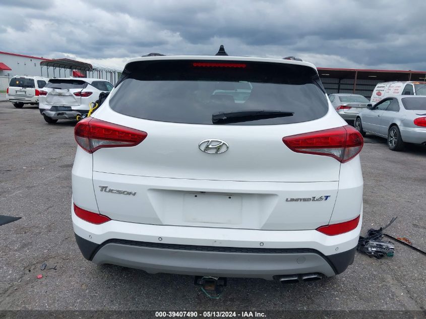 2018 Hyundai Tucson Limited VIN: KM8J33A20JU762036 Lot: 39407490