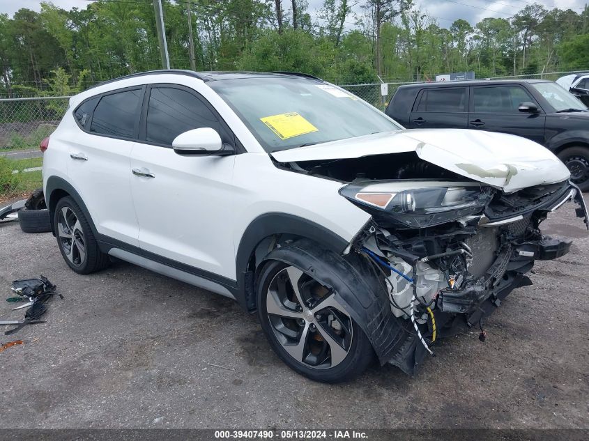 2018 Hyundai Tucson Limited VIN: KM8J33A20JU762036 Lot: 39407490