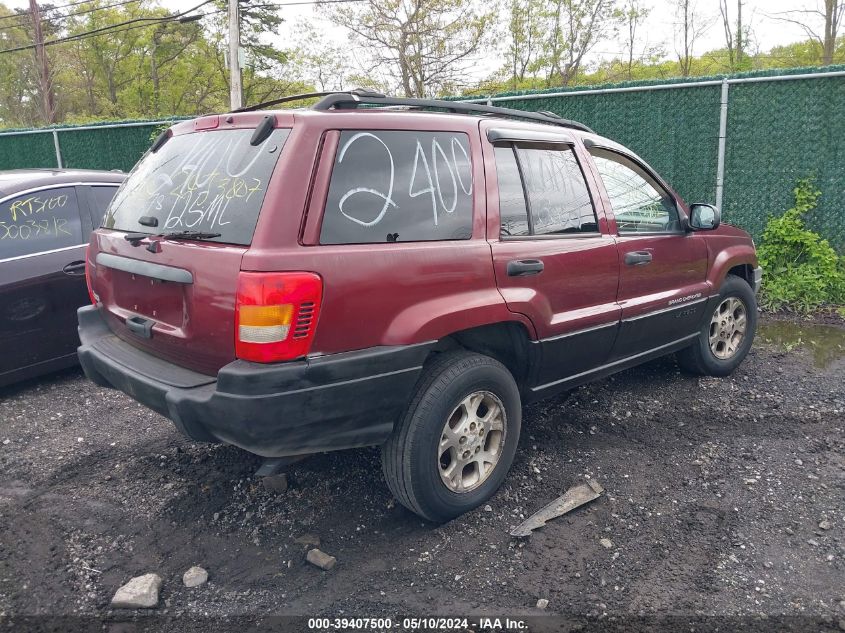 1999 Jeep Grand Cherokee Laredo VIN: 1J4GW58S7XC600758 Lot: 39407500