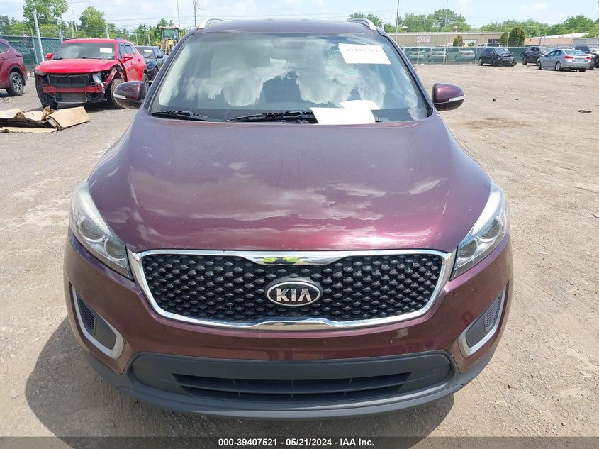 2018 Kia Sorento 2.4L Lx VIN: 5XYPG4A39JG405652 Lot: 39407521