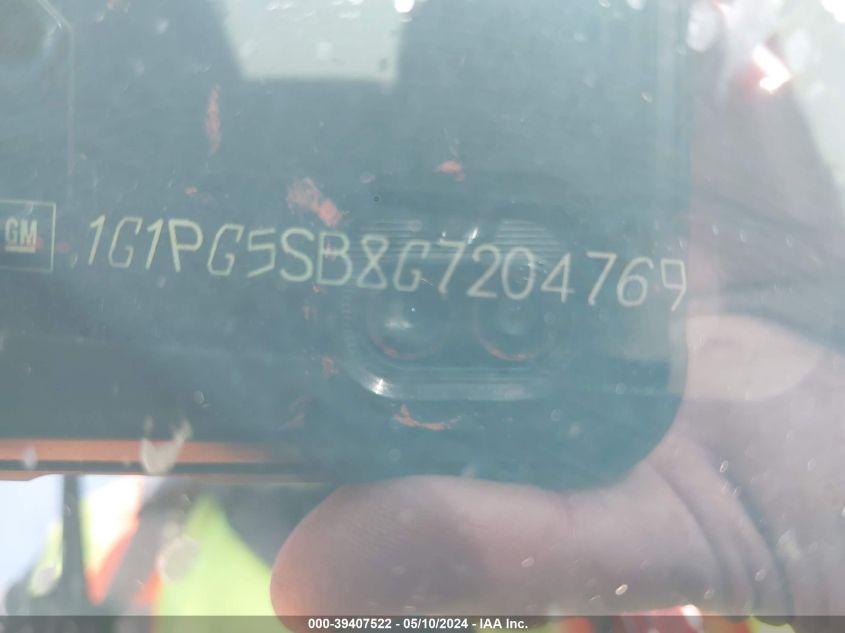 2016 Chevrolet Cruze Limited Ltz Auto VIN: 1G1PG5SB8G7204769 Lot: 39407522