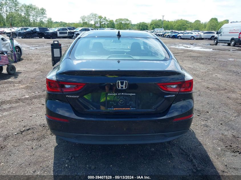 2019 Honda Insight Ex VIN: 19XZE4F56KE018502 Lot: 39407528