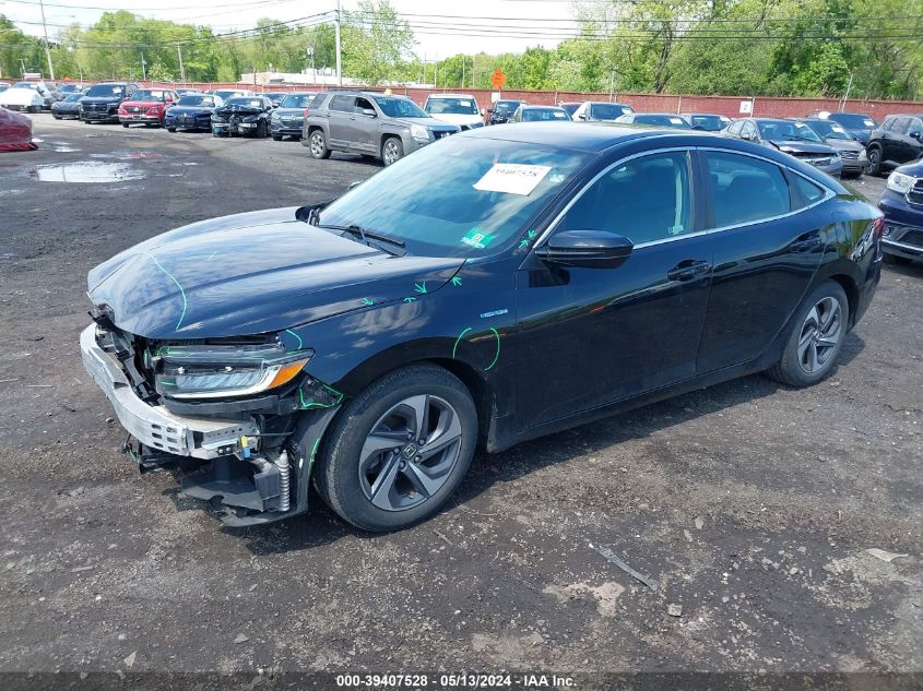 2019 Honda Insight Ex VIN: 19XZE4F56KE018502 Lot: 39407528