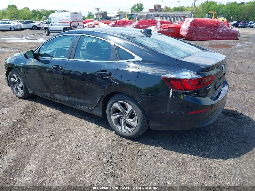 2019 Honda Insight Ex VIN: 19XZE4F56KE018502 Lot: 39407528