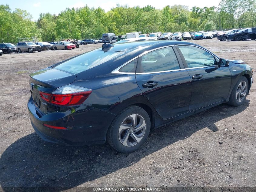 2019 Honda Insight Ex VIN: 19XZE4F56KE018502 Lot: 39407528